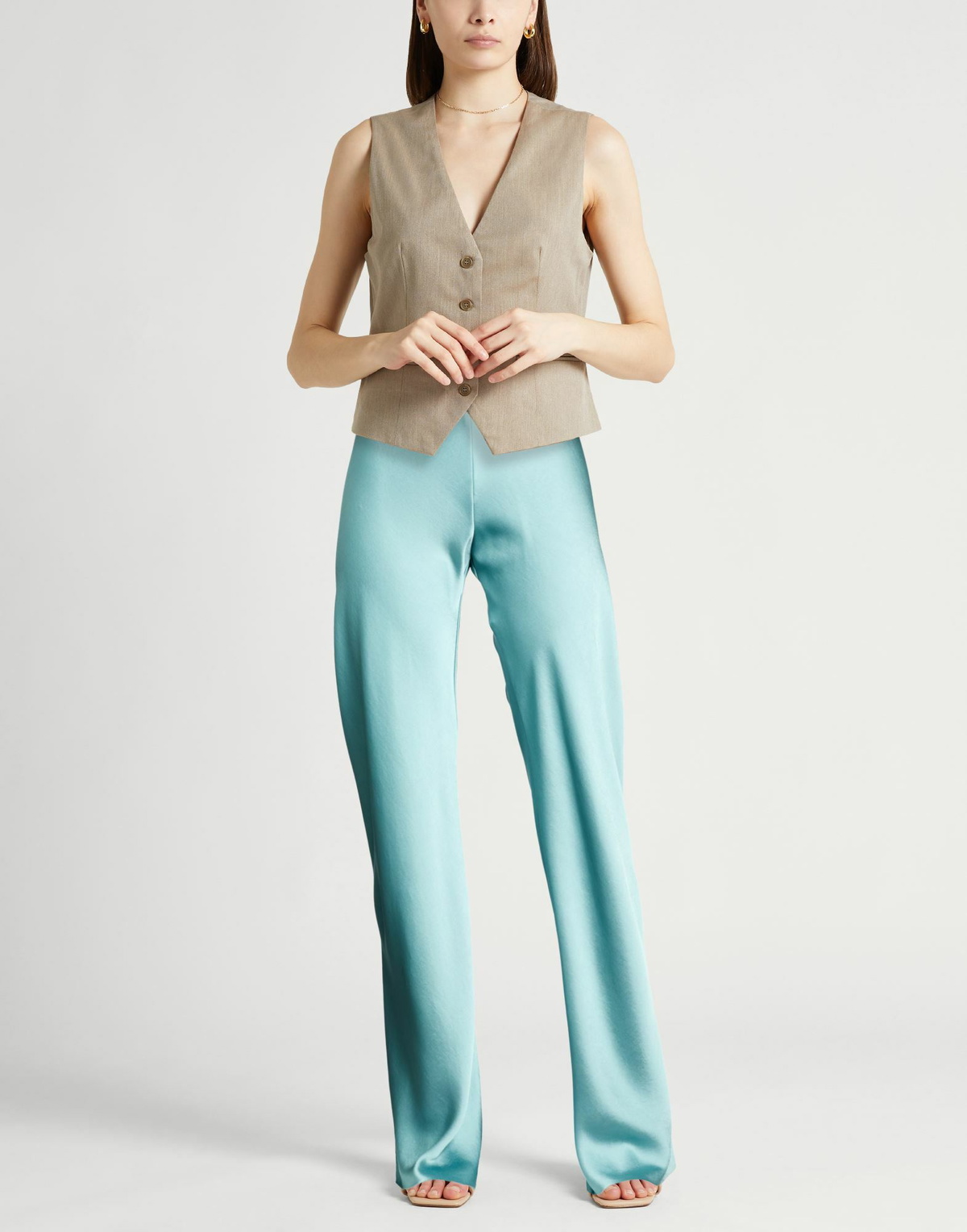 Jucca Womens Pants in Sage green