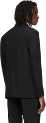 Valentino Black Double-Breasted Wool Blazer