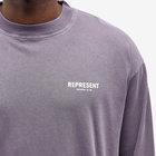 Represent Men's Owners Club Long Sleeve T-Shirt in Violet