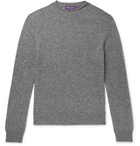 Ralph Lauren Purple Label - Slim-Fit Mélange Cashmere Sweater - Gray