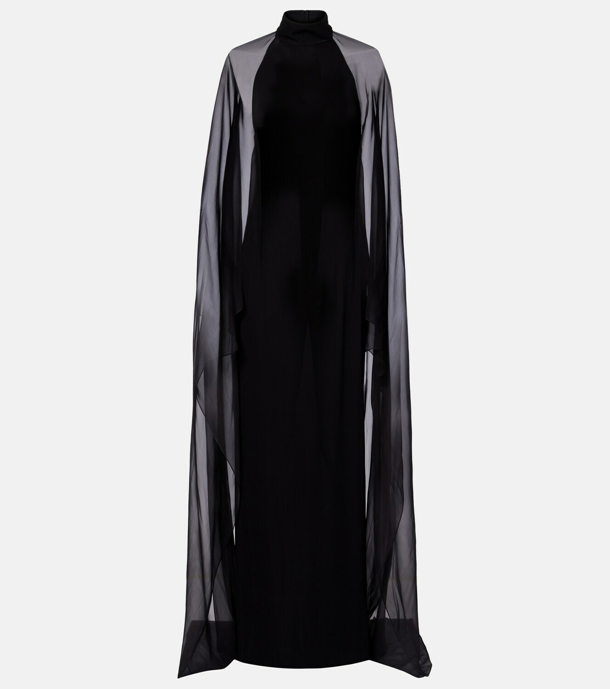 Ralph Lauren Collection Tilly caped jersey gown