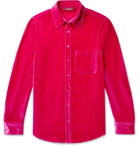 Sies Marjan - Sander Silk and Cotton-Blend Corduroy Shirt - Pink