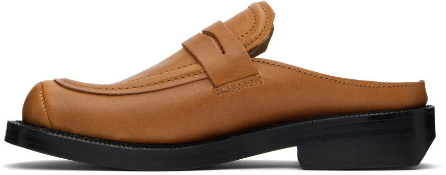 ADER error Brown Curve MU03 Slip-On Loafers