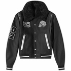 AMIRI Wes Lang Skull Varsity Jacket in Black