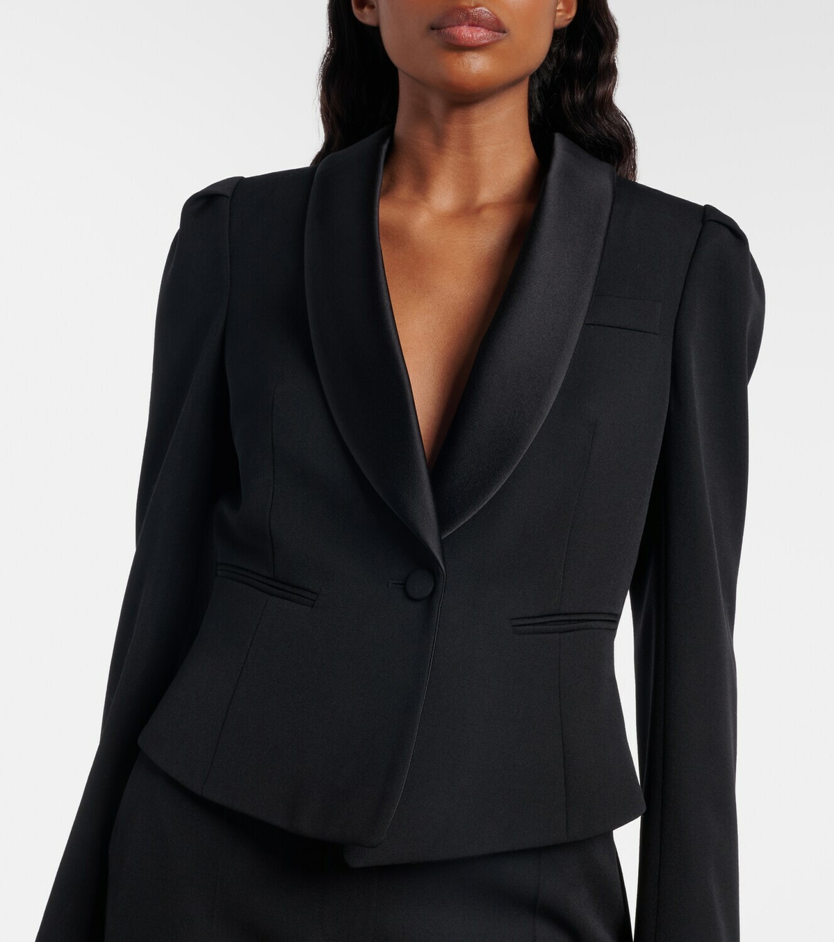 McQueen Cropped wool blazer