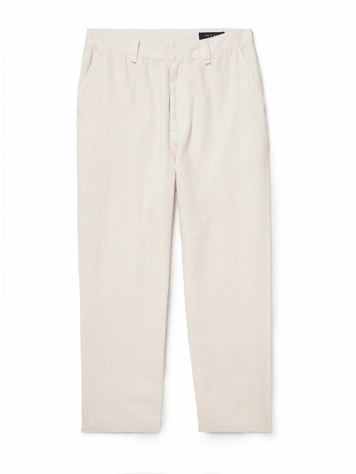 Rag & Bone - Straight-Leg Linen Trousers - Neutrals