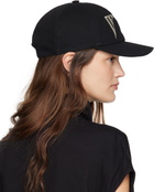 Rick Owens DRKSHDW Black Overdyed Denim Baseball Cap