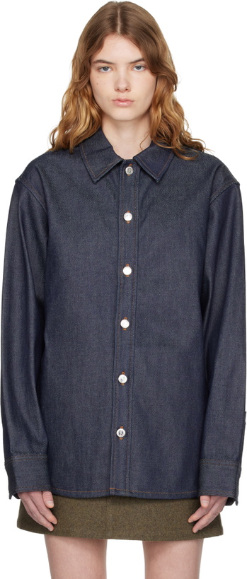 Photo: A.P.C. Navy Denim Overshirt