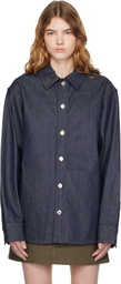 A.P.C. Navy Denim Overshirt