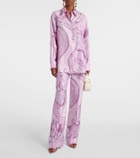 Pucci Orchidee silk twill shirt