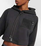 Loewe Anagram cropped cotton hoodie
