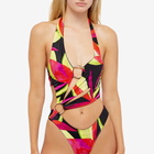 Louisa Ballou Women's Sex Wax Swimsuit in Electric Pink Flower