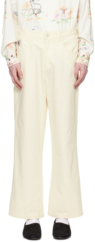 Photo: Bode White Knolly Brook Trousers