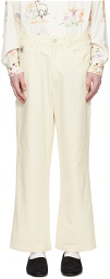 Bode White Knolly Brook Trousers