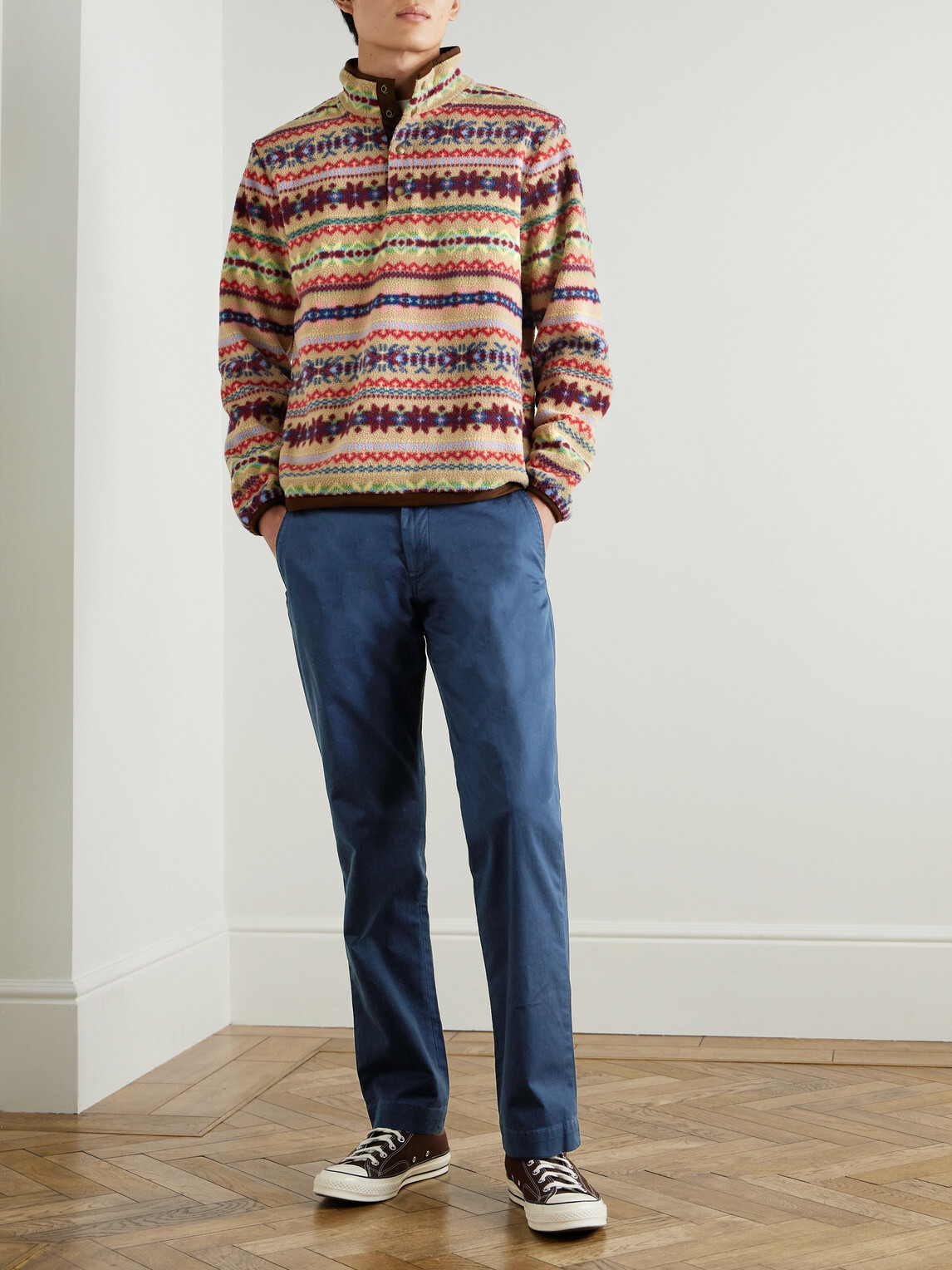Polo Ralph Lauren - Bedford Straight-Leg Cotton-Blend Twill Trousers - Blue