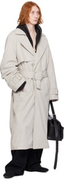 Entire Studios Gray Goodman Trench Coat