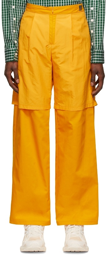 Photo: Hood by Air Yellow Cotton Trousers