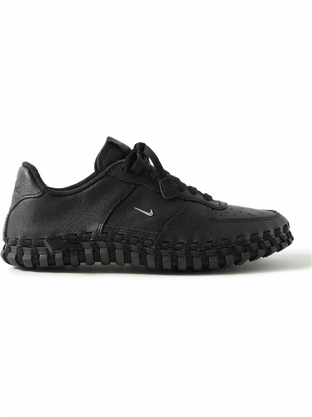 Photo: Nike - Jacquemus J Force 1 Low LX SP Embellished Leather Sneakers - Black