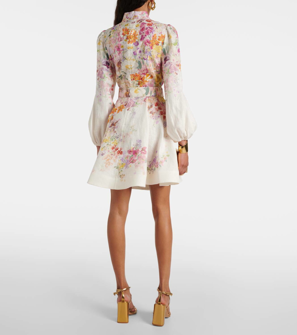 Zimmermann Natura floral linen minidress Zimmermann