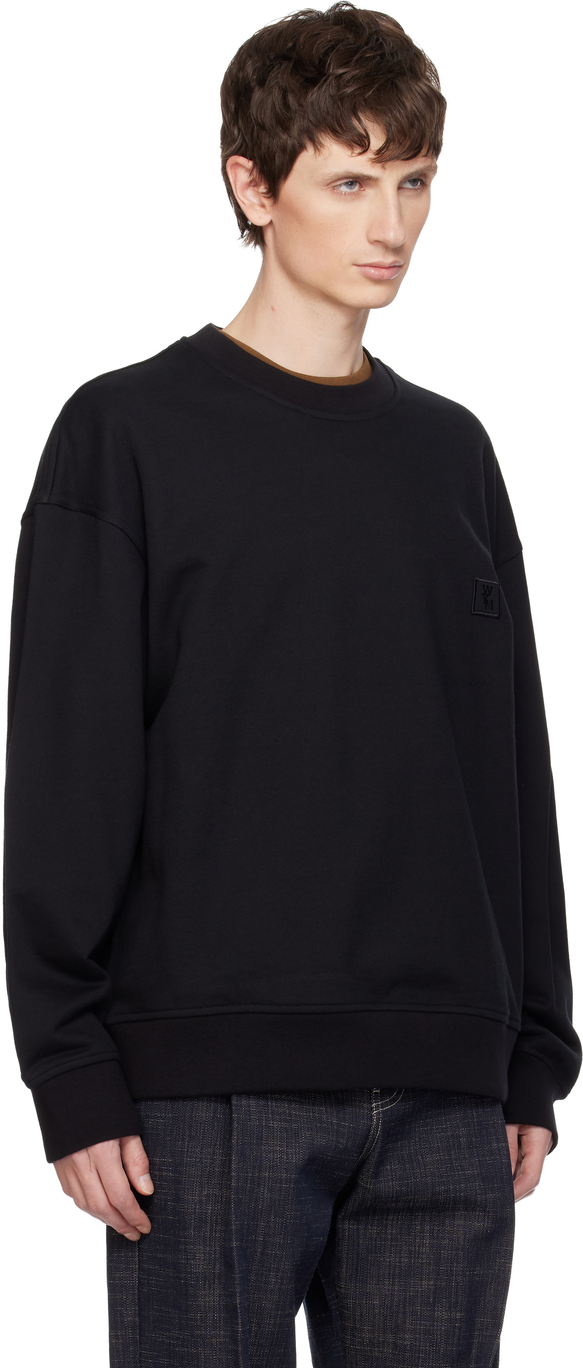 WOOYOUNGMI Black City Graphic Sweatshirt