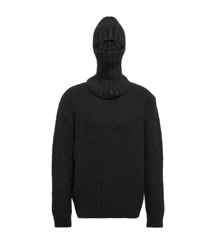 Photo: Givenchy - Wool-blend sweater with ski mask