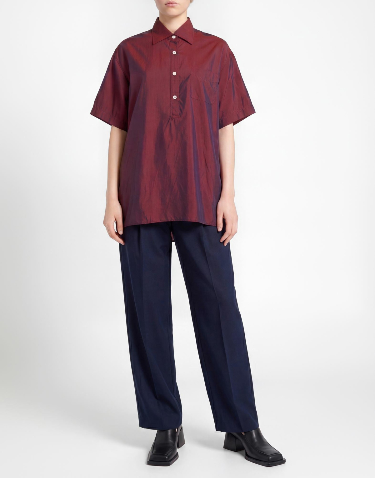 Massimo Alba Womens Top Burgundy