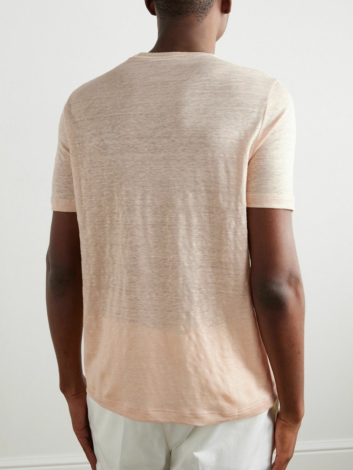 Loro Piana - Linen T-Shirt - Orange