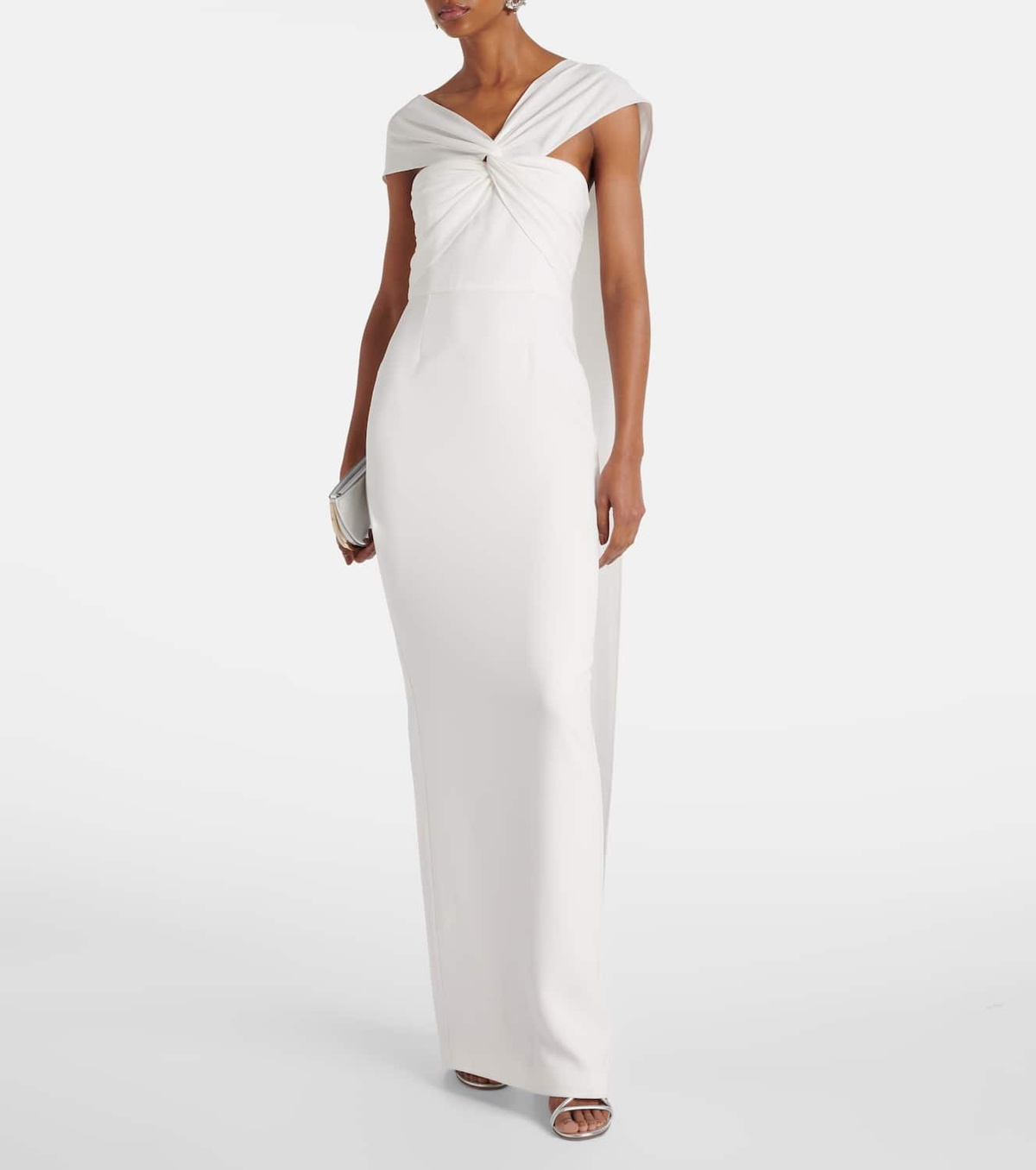 Roland Mouret Bridal asymmetric cady gown