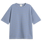 A.P.C. Men's Ray Jacquard Stripe T-Shirt in Blue/White