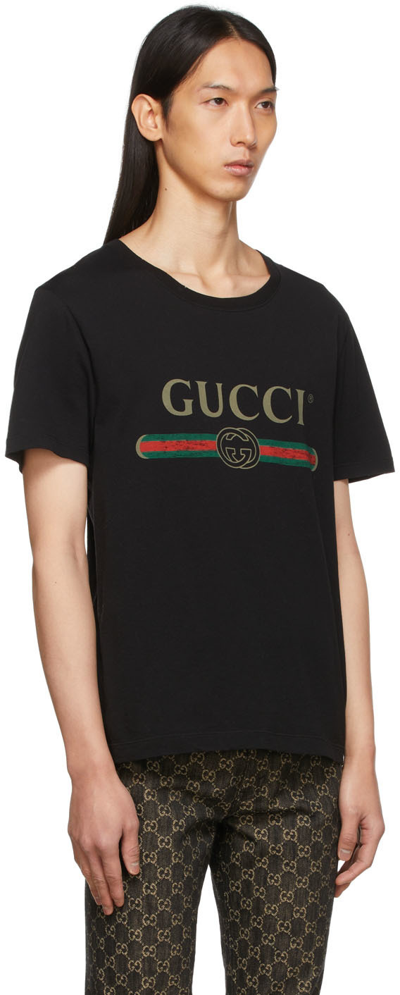 Gucci ロゴ Tシャツ ブラック 796395_XJG7W_1097_001_100_0000