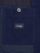 Drake's - MKIII Double-Breasted Twill Blazer - Blue