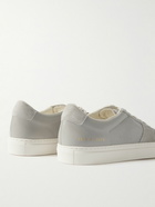 Common Projects - BBall Duo Suede-Trimmed Leather Sneakers - Gray