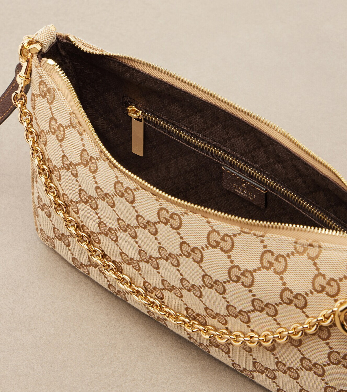 Gucci Lady Lunetta Small GG canvas shoulder bag