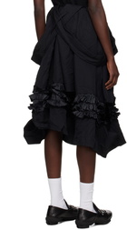 Black Comme des Garçons Black Frills Maxi Skirt
