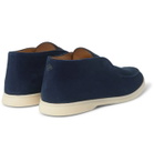 Loro Piana - Open Walk Nubuck Boots - Blue