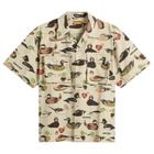 Human Made Men's Decoy Duck Printed Shirt in Beige