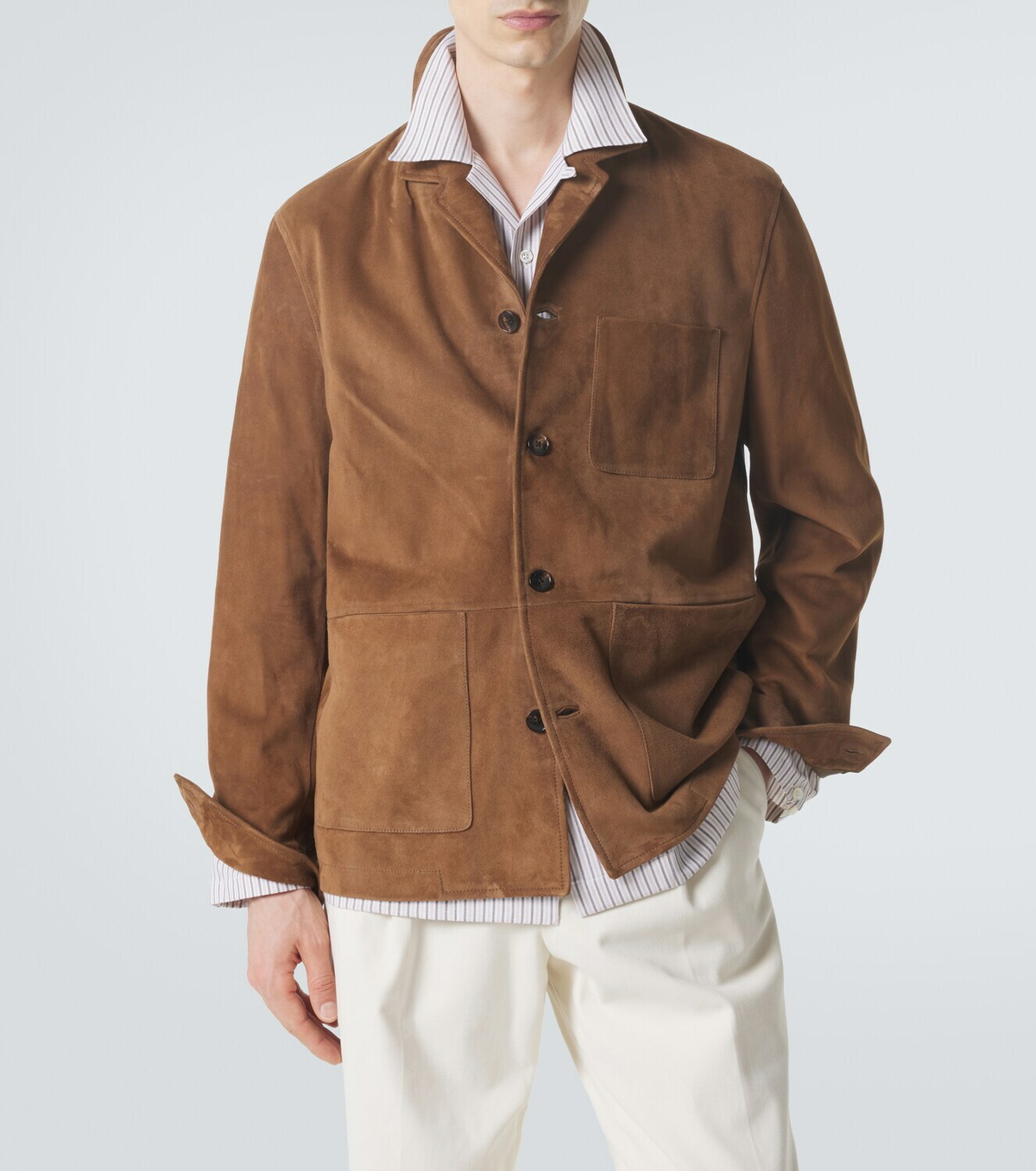 Umit Benan Santiago suede jacket