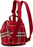 Burberry Red Mini Horseshoe Backpack​