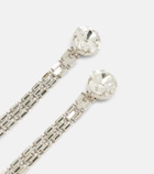 Alessandra Rich Fringed clip-on drop earrings
