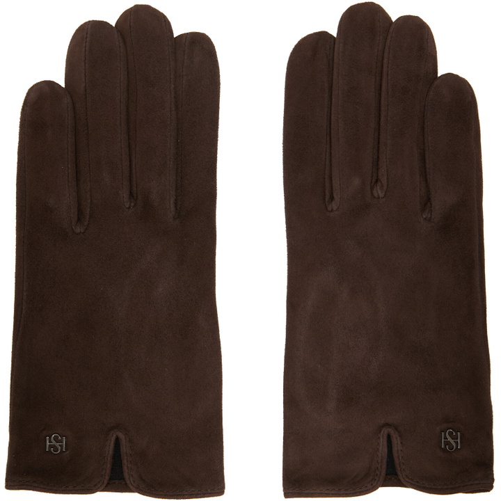 Photo: Handsome Stockholm Brown Essentials Suede Gloves