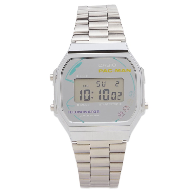 Photo: G-Shock x Pac-Man A168WEPC-7AER Watch in Silver 
