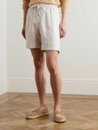 Kingsman - Linen-Twill Drawstring Shorts - Neutrals