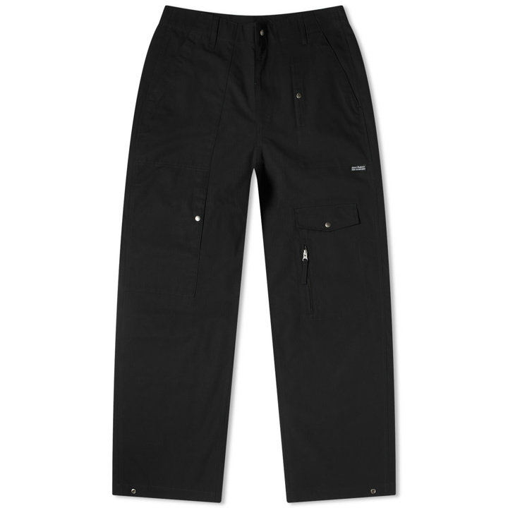 Photo: Uniform Bridge Men's Multi Pocket Ripstop AE Trousers in Black