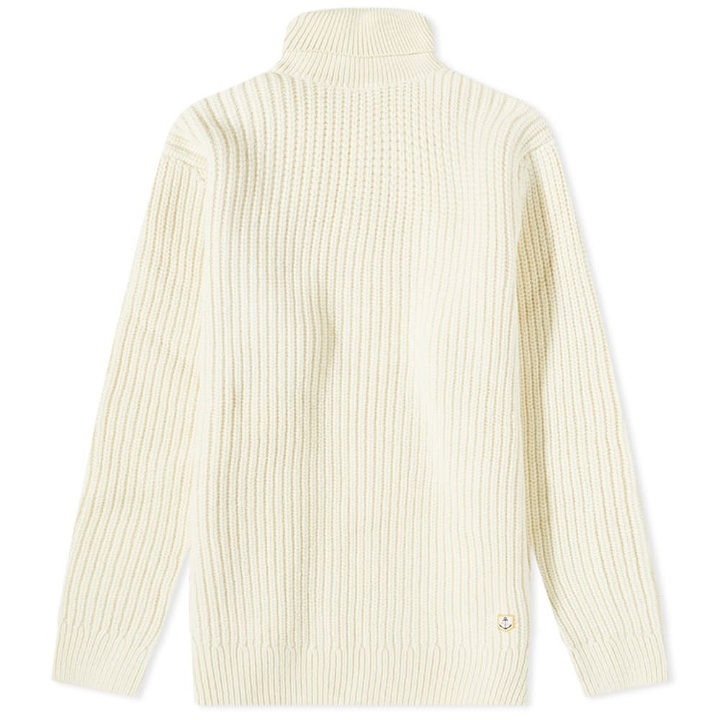 Photo: Armor-Lux Men's Ribbed Roll Neck Knit in Nature