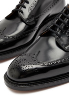 Church's Grafton Perforated Glossed Leather Derby Shoes Black