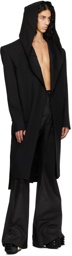 Rick Owens Black Lido Tatlin Coat