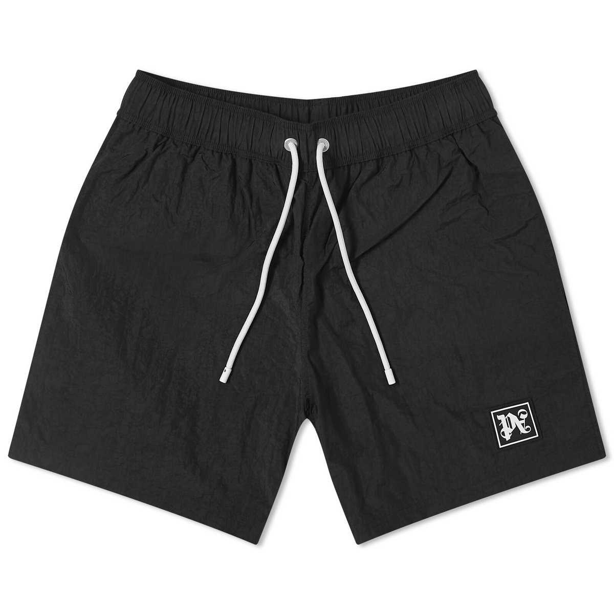 Palm Angels Men's Monogram Swim Shorts in Black