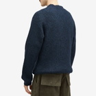 Merely Made Men's Melange Mohair Knit in Denim Blue
