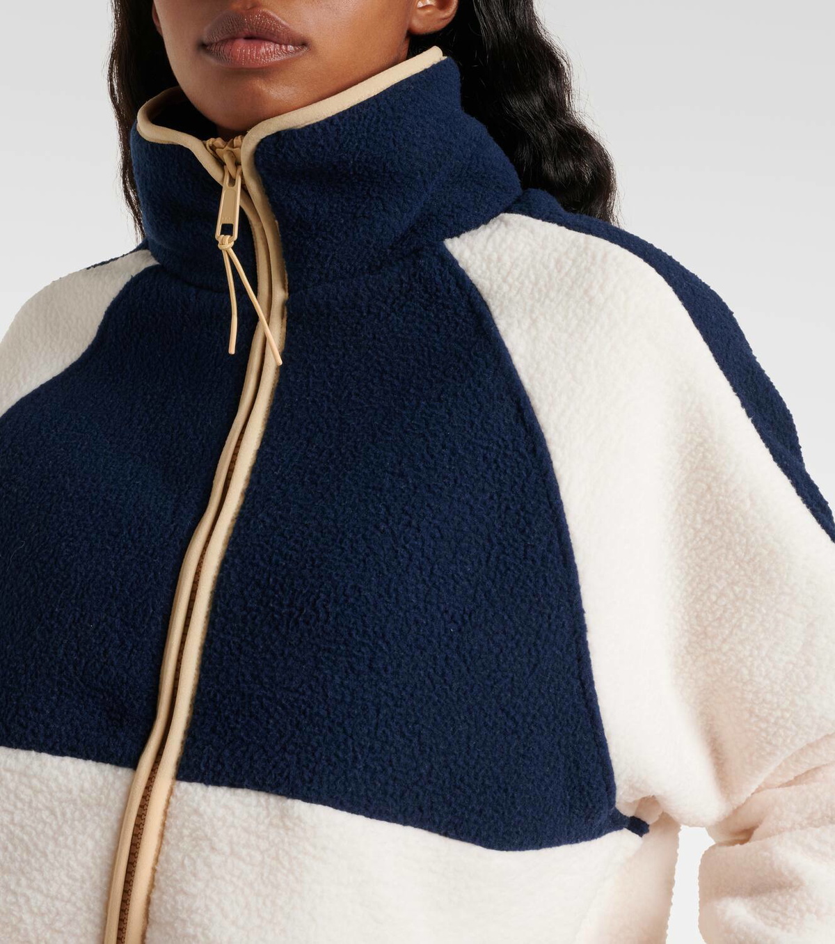 The Upside Harlow colorblocked fleece jacket The Upside