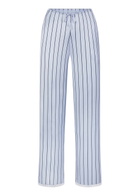 Skims Lace-trim Woven Shine Trousers Blue